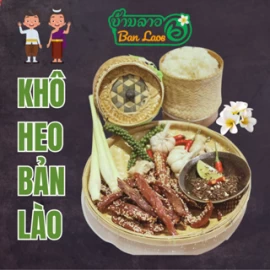 Khô heo Bản Lào, Khô heo rắc vừng,Snack ăn vặt, ăn kèm bữa sáng 500gr