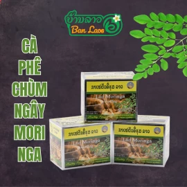 Lao Moringa Coffee - Cà phê chùm ngây Moringa hộp 12 gói