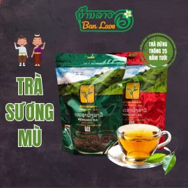 Trà sương mù Bản Lào, rừng trồng 25 năm tuổi túi 250gr - Túi đỏ