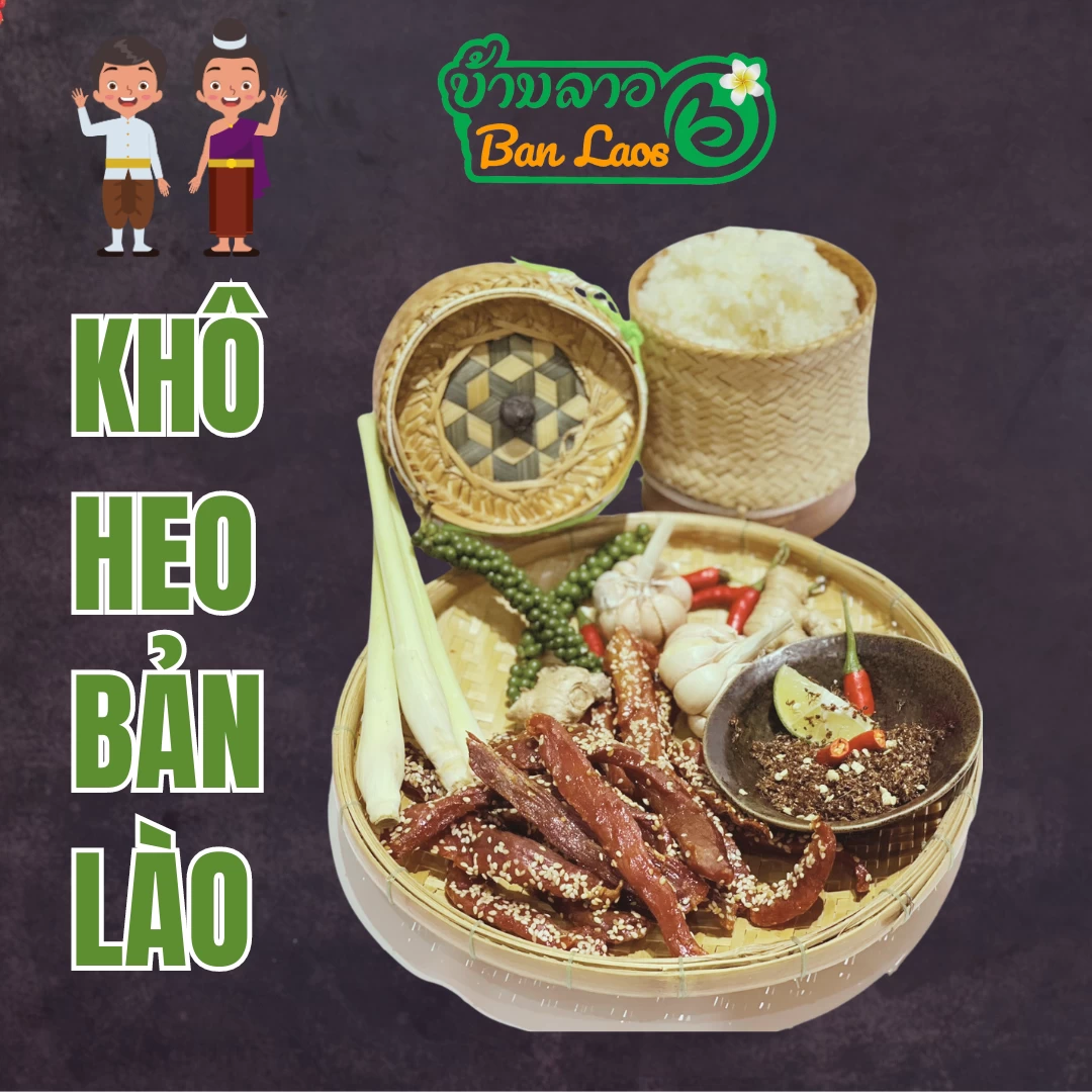 Thịt heo gác bếp Bản Lào 500g