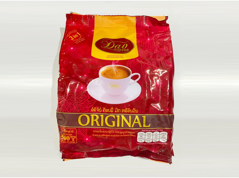 Dao 3in1 coffee Original bag stick 500g - Cà phê Đào 3 trong 1 nguyên bản túi 500g (25 gói)